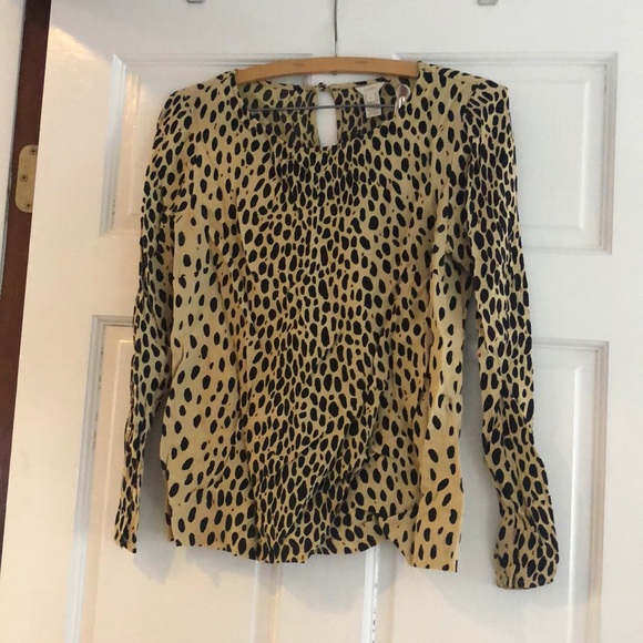 J.Crew Factory Leopard print blouse. Size 4 - Picture 2 of 5